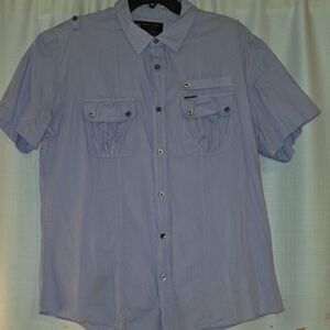 Marc Ecko Men's Lavender Button-Down Shirt